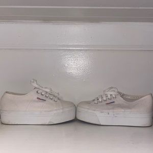 White Superga's Lightly Worn